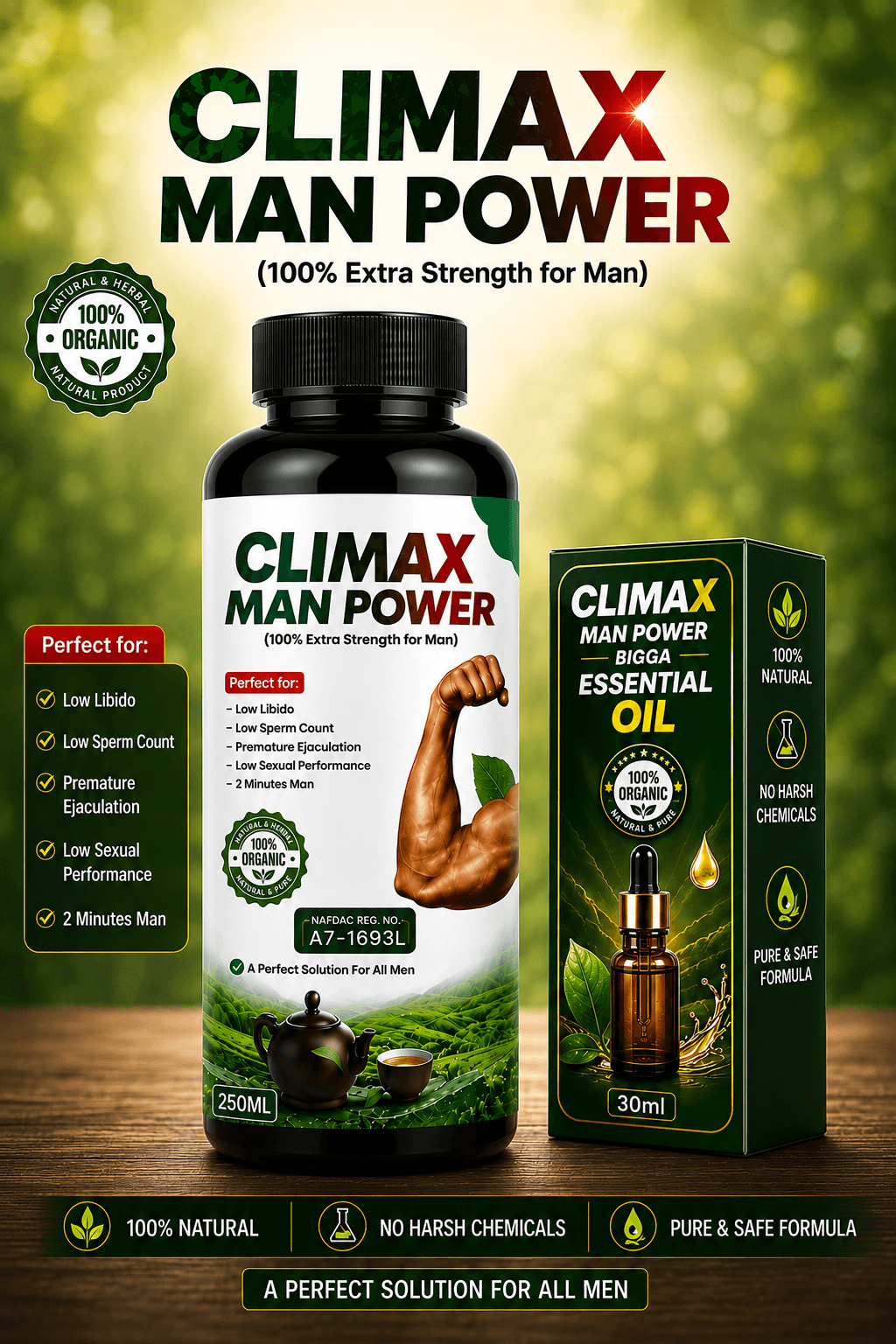 Climax Supplement Bottles